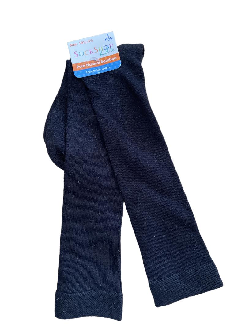Preloved Sock Shop Kids - Black Knee High Socks, NEW In Packaging, 12.5-3.5 UK. (12.5 UK, 1 UK, 1.5 UK, 2 UK, 2.5 UK, 3 UK, 3.5 UK)