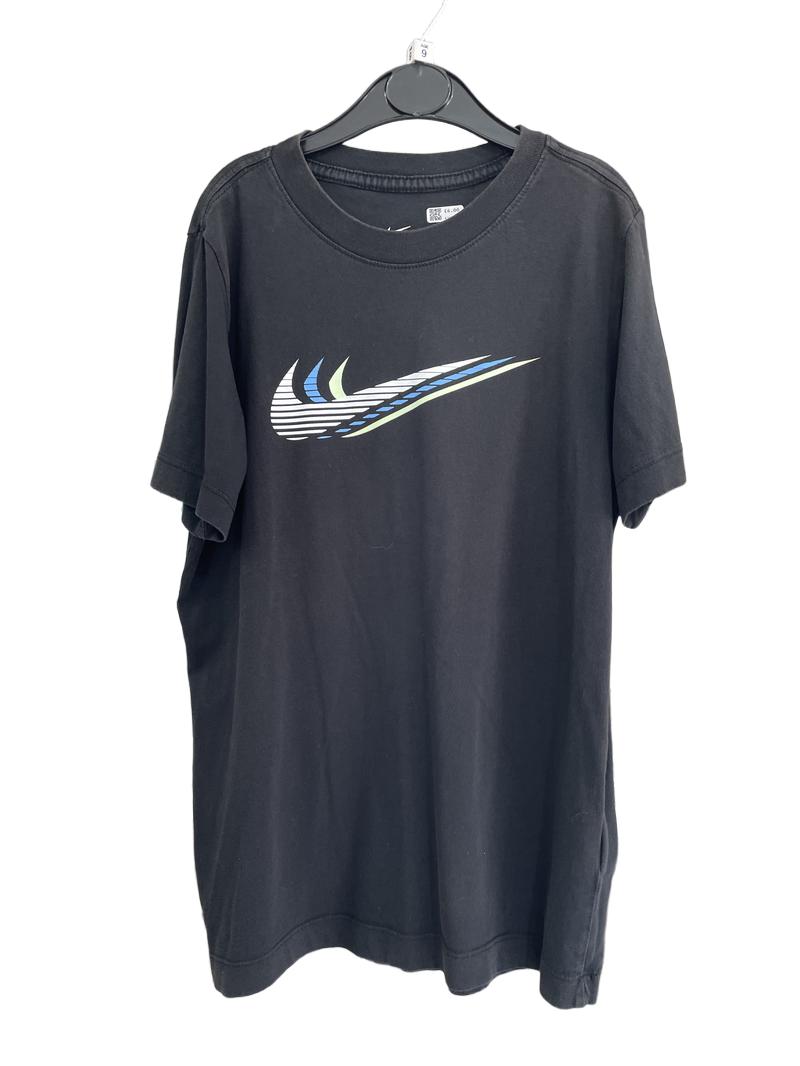 Preloved Nike - Black Swoosh T Shirt (9-10y)