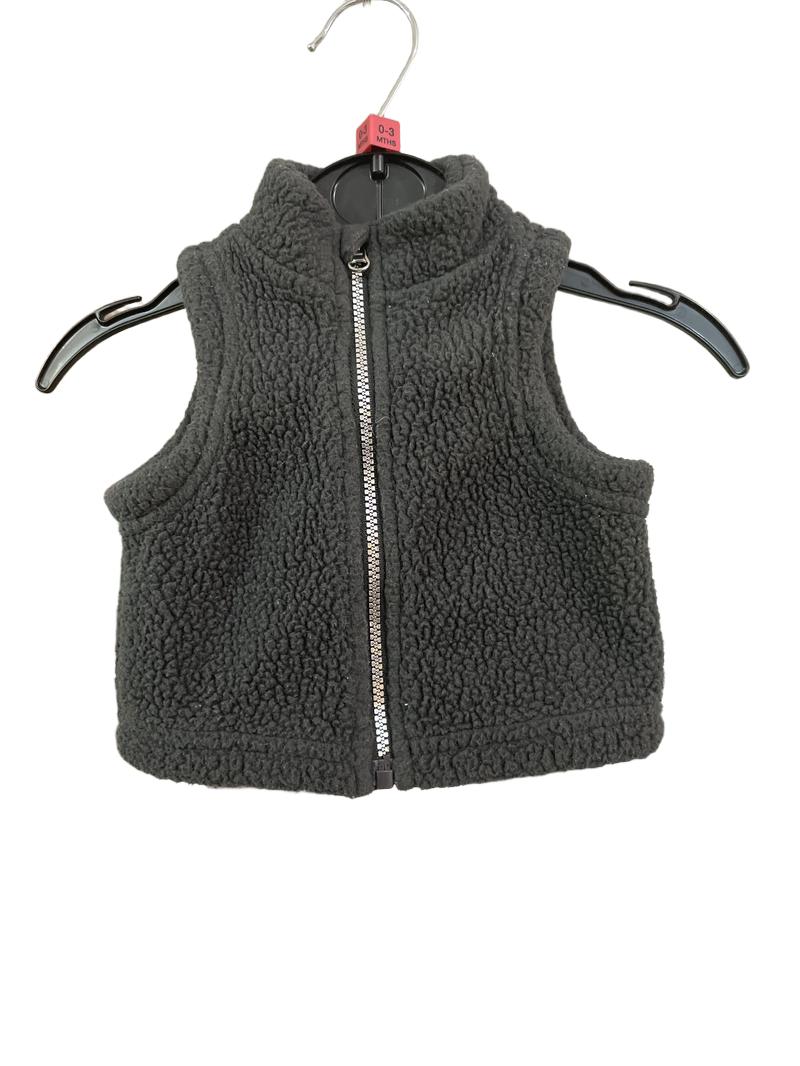 Preloved Cat & Jack - Charcoal Grey Fleece Gilet. (Newborn)