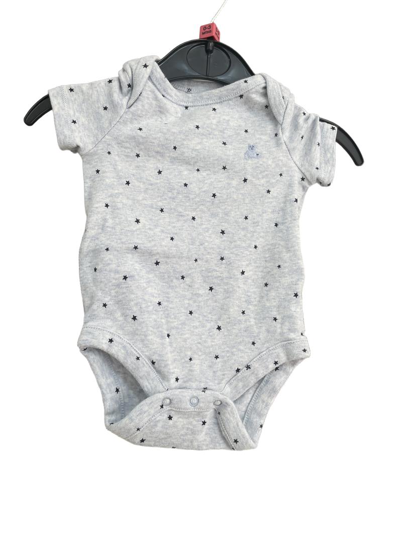 Preloved Gap - Light Blue Vest With Stars. (0-3m)