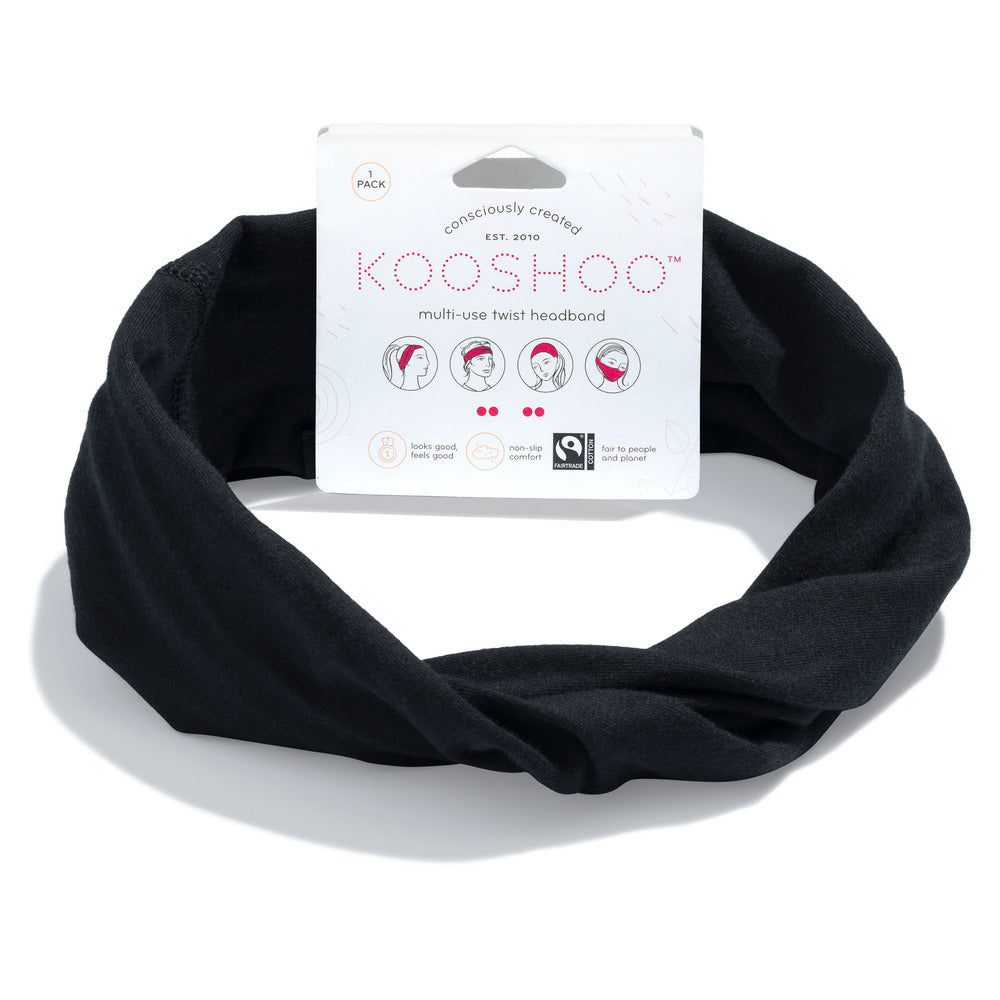 KOOSHOO Plastic Free, Organic, Twist Headband