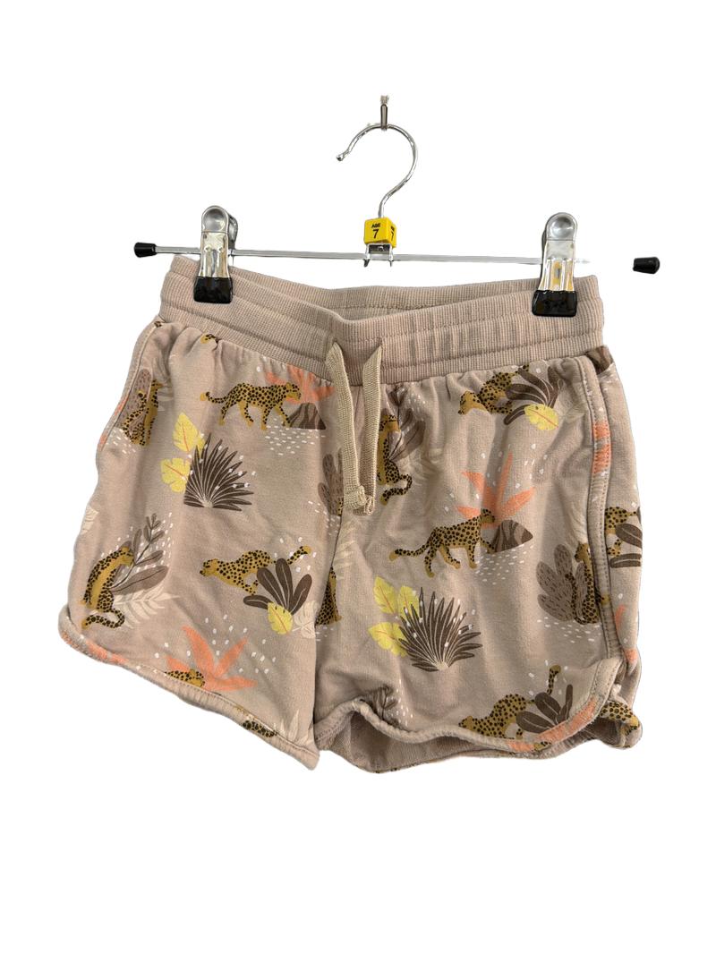 Preloved OVS - Light Brown Safari Print Shorts (7-8y)