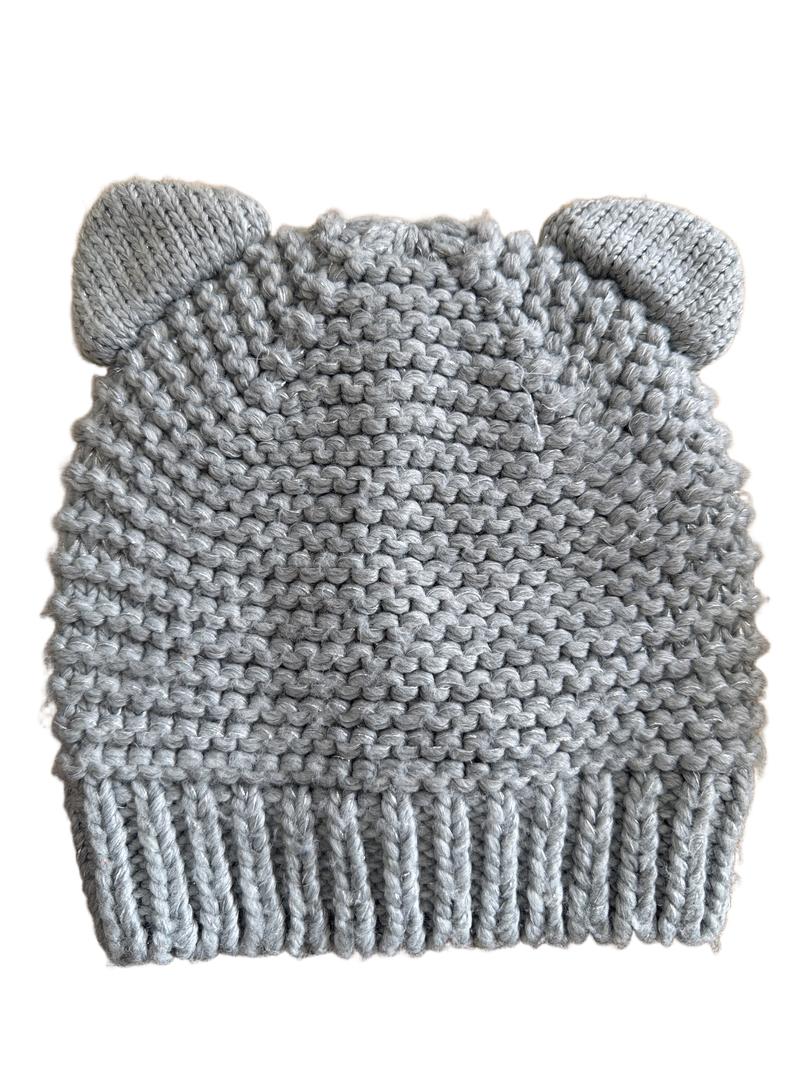 Preloved Baby Gap - Gray Chunky Knit Beanie, Size Small/Medium