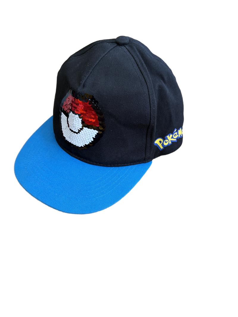 Preloved The Pokemon Company - Black Sequin Pokemon Baseball Cap Hat (One Size)