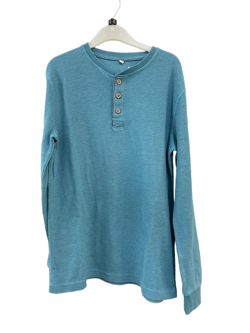 Preloved Marks & Spencer - Teal Waffle Weave Long-sleeved Top (11-12y)