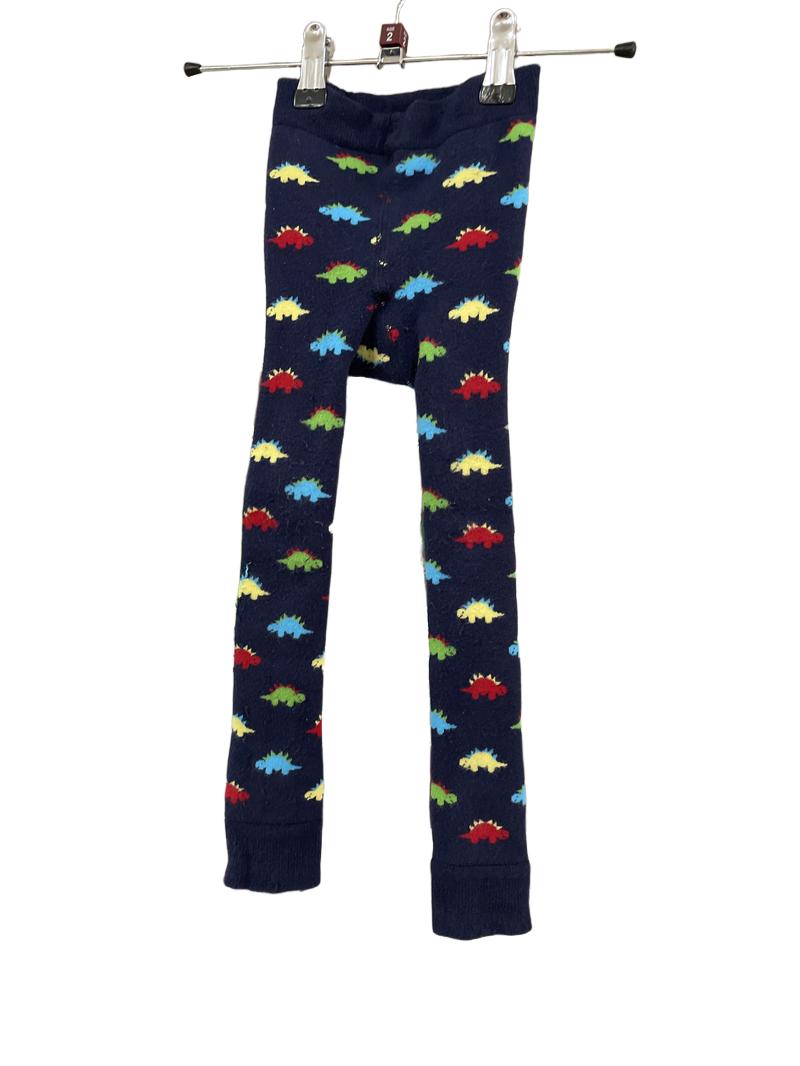 Preloved Jojo Maman Bebe - Navy Dinosaur Pattern Leggings (2-3y)