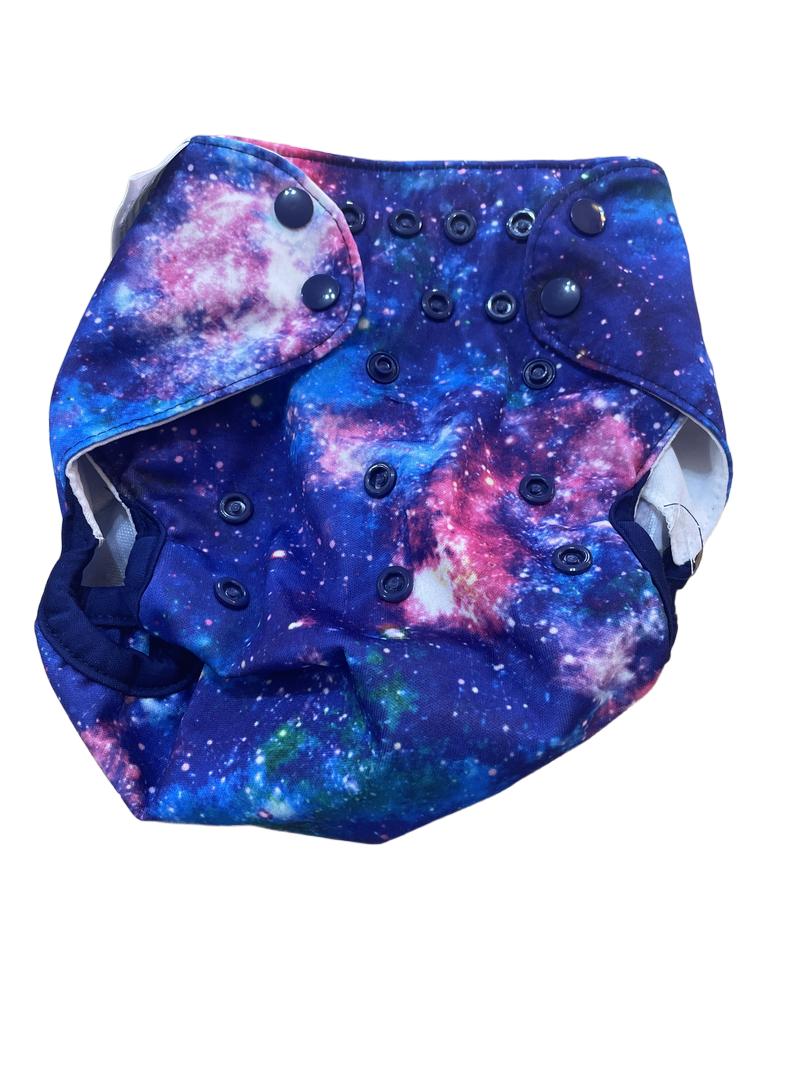 Preloved Capri - Galaxy Reusable Nappy Cover/outer.