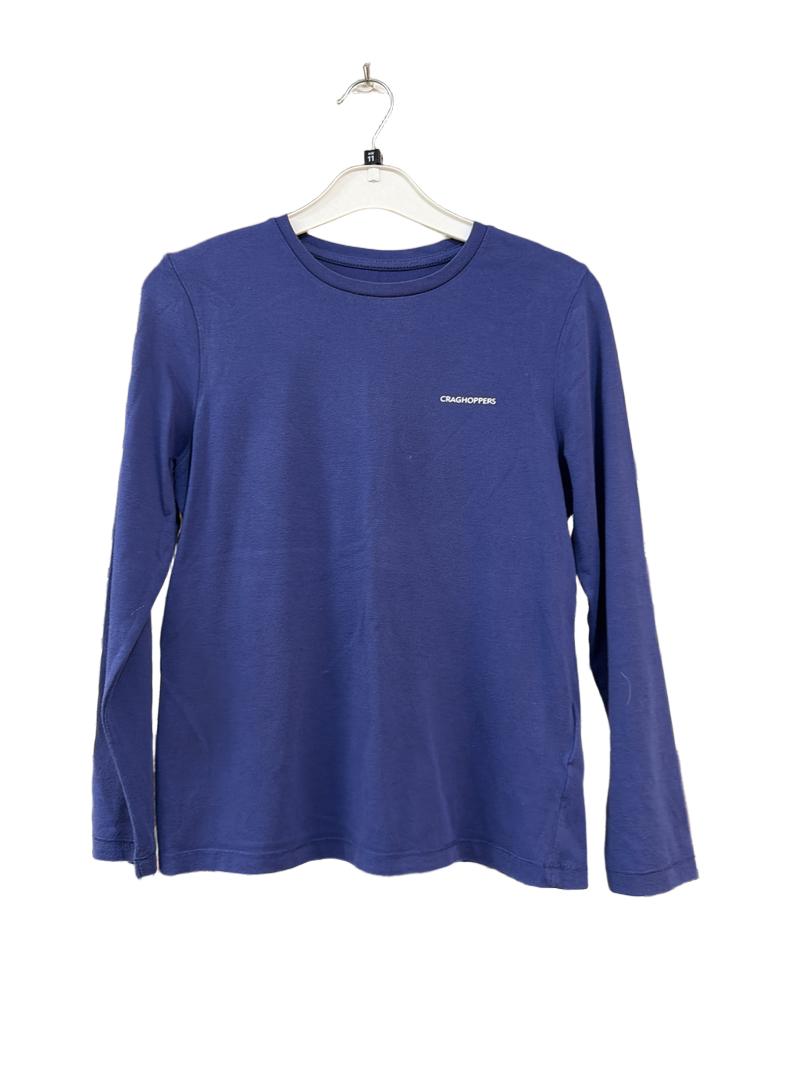 Preloved Craghoppers - Blue Long-sleeved Thermal Layer Top (11-12y)