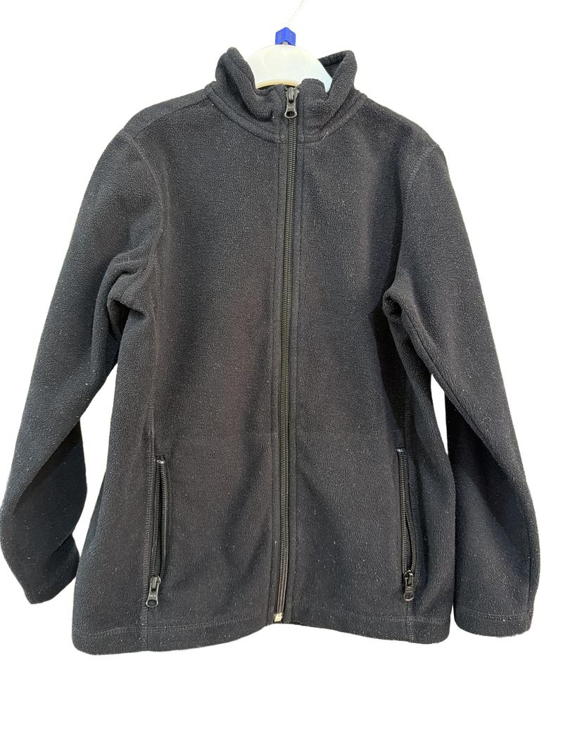 Preloved Lands' End - Black Zip Fleece (6-7y)