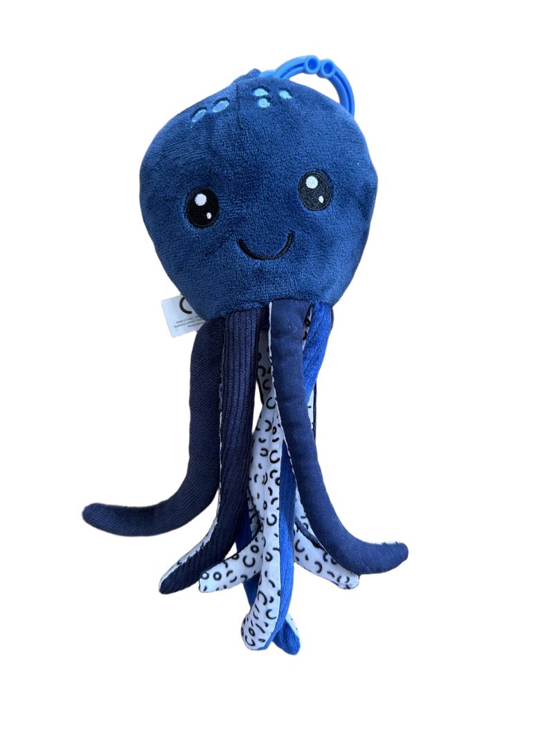 Preloved Toys - Blue Plush Octopus Rattle - Smiki