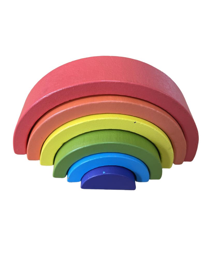 Preloved Toys - Small Wooden Rainbow Puzzle - Jacques Craftsman
