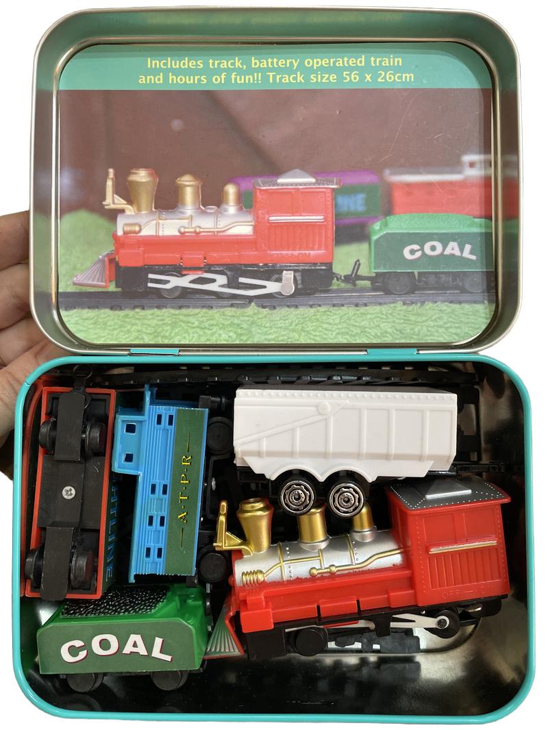 Preloved Toys - Train Set In A Tin - Apples To Pears