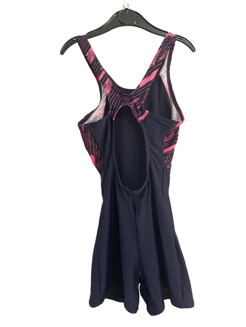 Preloved Speedo - Navy And Pink Swimsuit/Legsuit. (9-10y)