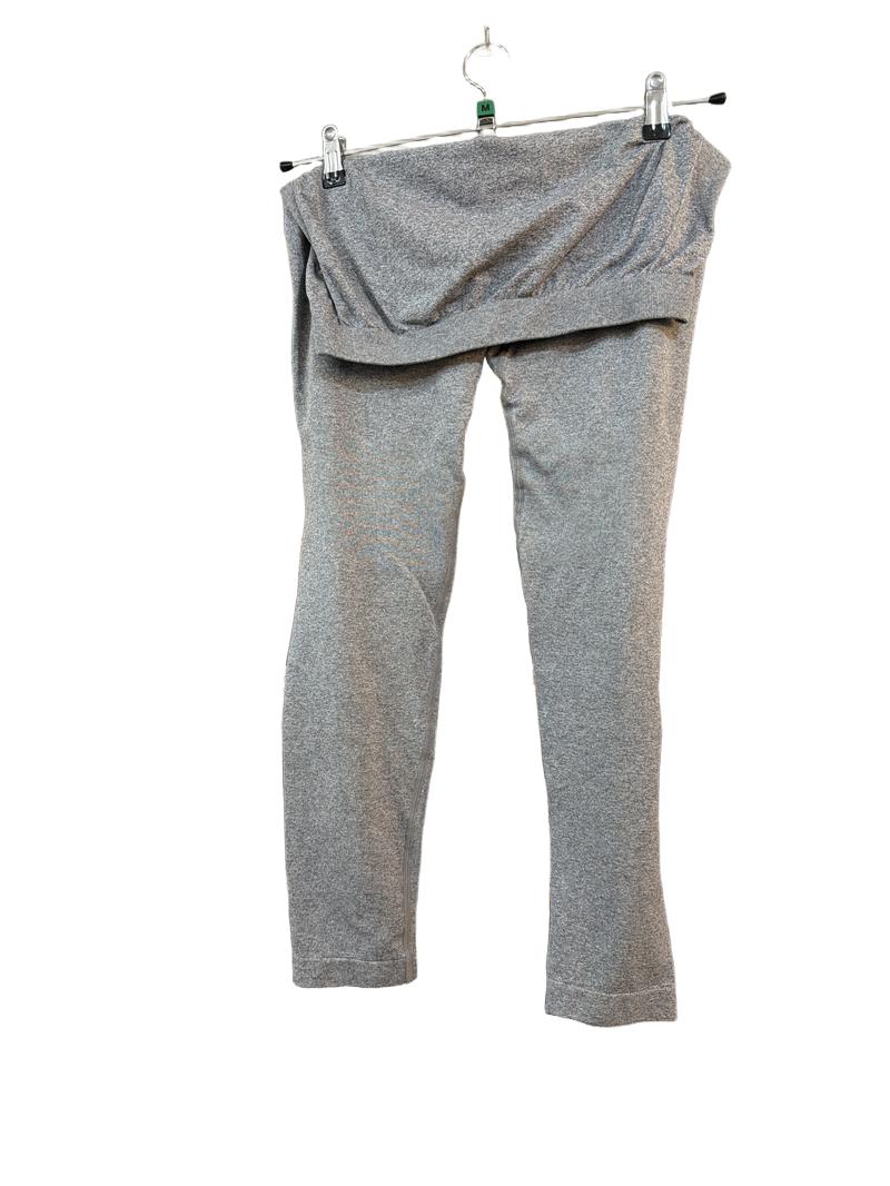 Preloved Unknown Brand - Gray Fleck Maternity Over-bump Leggings (Medium)