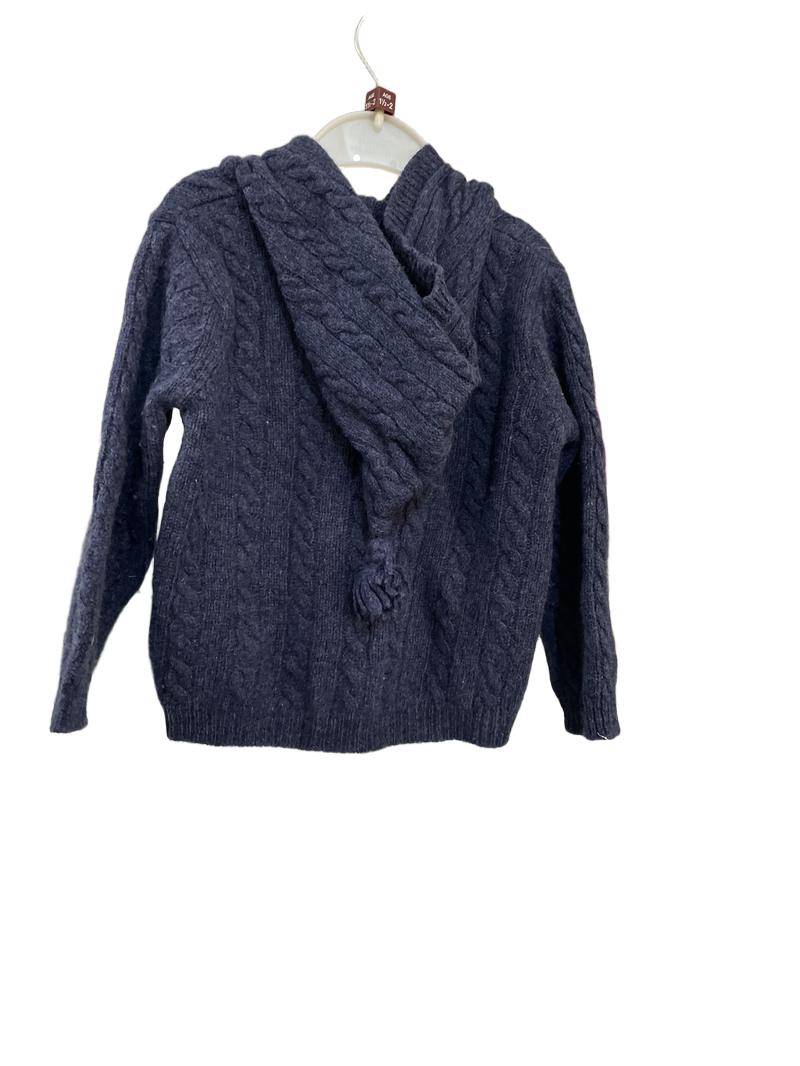 Preloved Jojo Maman Bebe - Blue Wool Button Cardigan (18-24m)