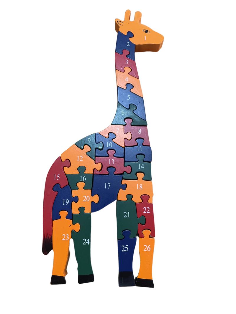 Preloved Toys - Giraffe Alphabet/Number Puzzle. - Melville Direct LLC
