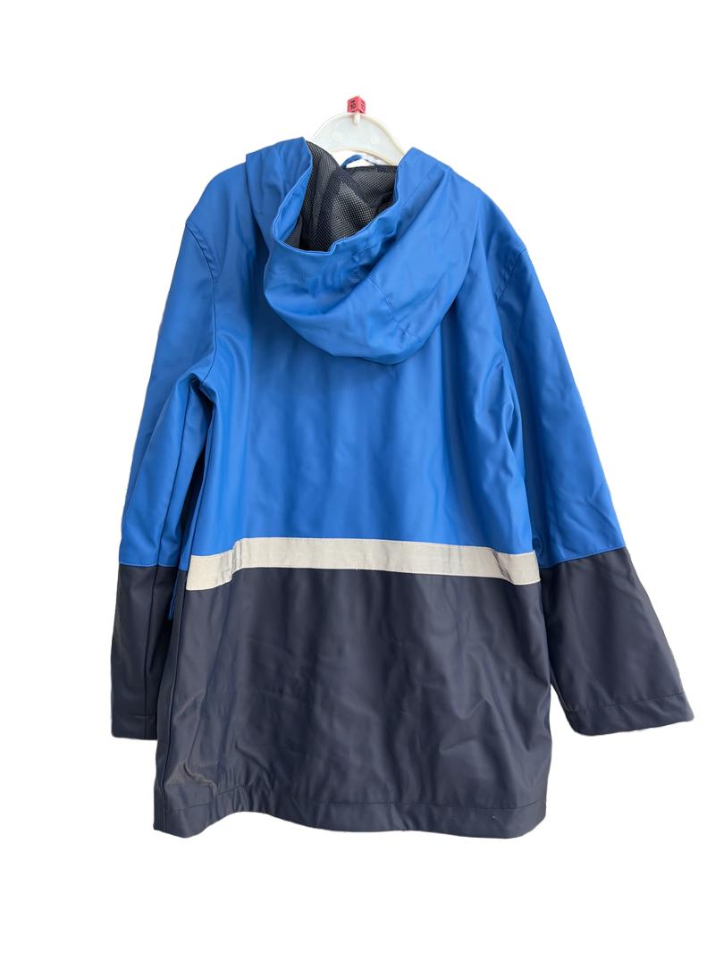 Preloved John Lewis - Blue Waterproof Jacket With Reflective Strip At Back. (10-11y)
