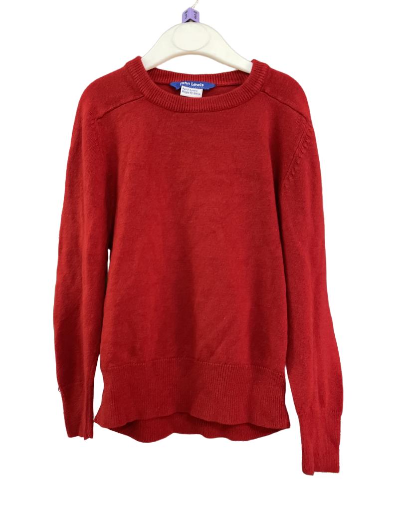 Preloved John Lewis - Red Knit Jumper (3-4y)