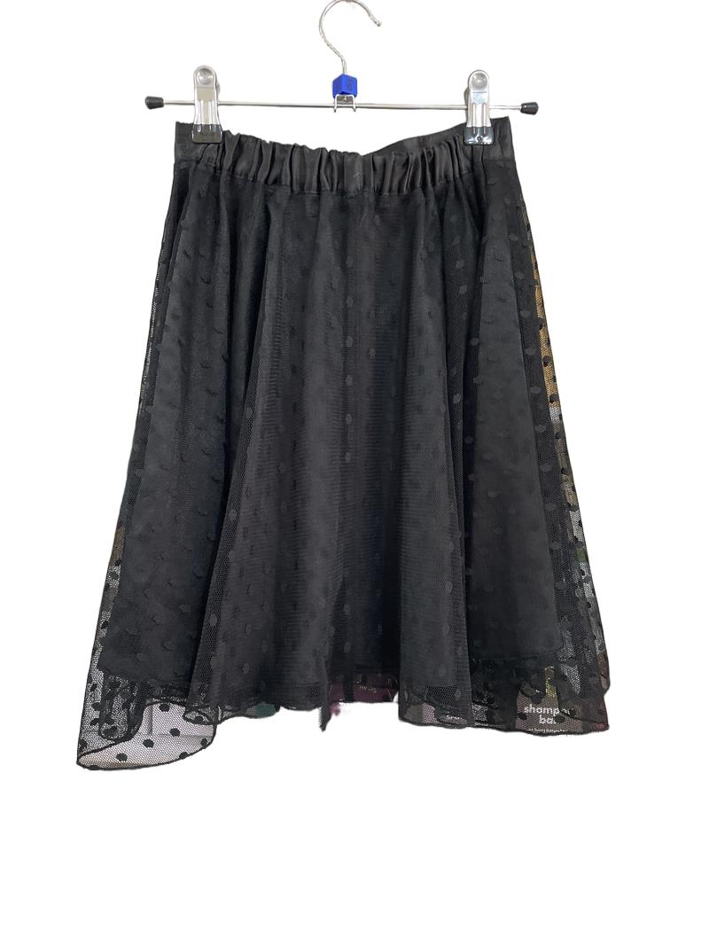 Preloved Matalan Retail Ltd - Black Tulle Polka Dot Skirt (6-7y)