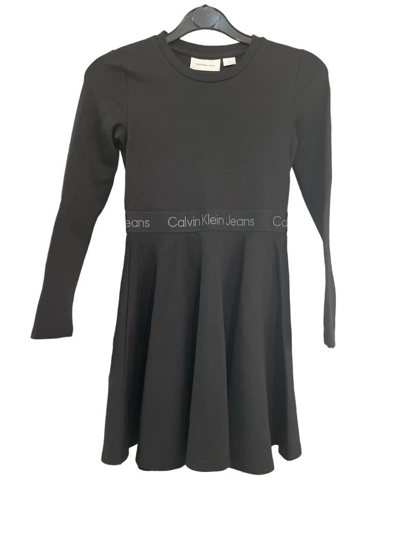 Preloved Calvin Klein - Black Long-sleeved Dress (10y, 10-11y)