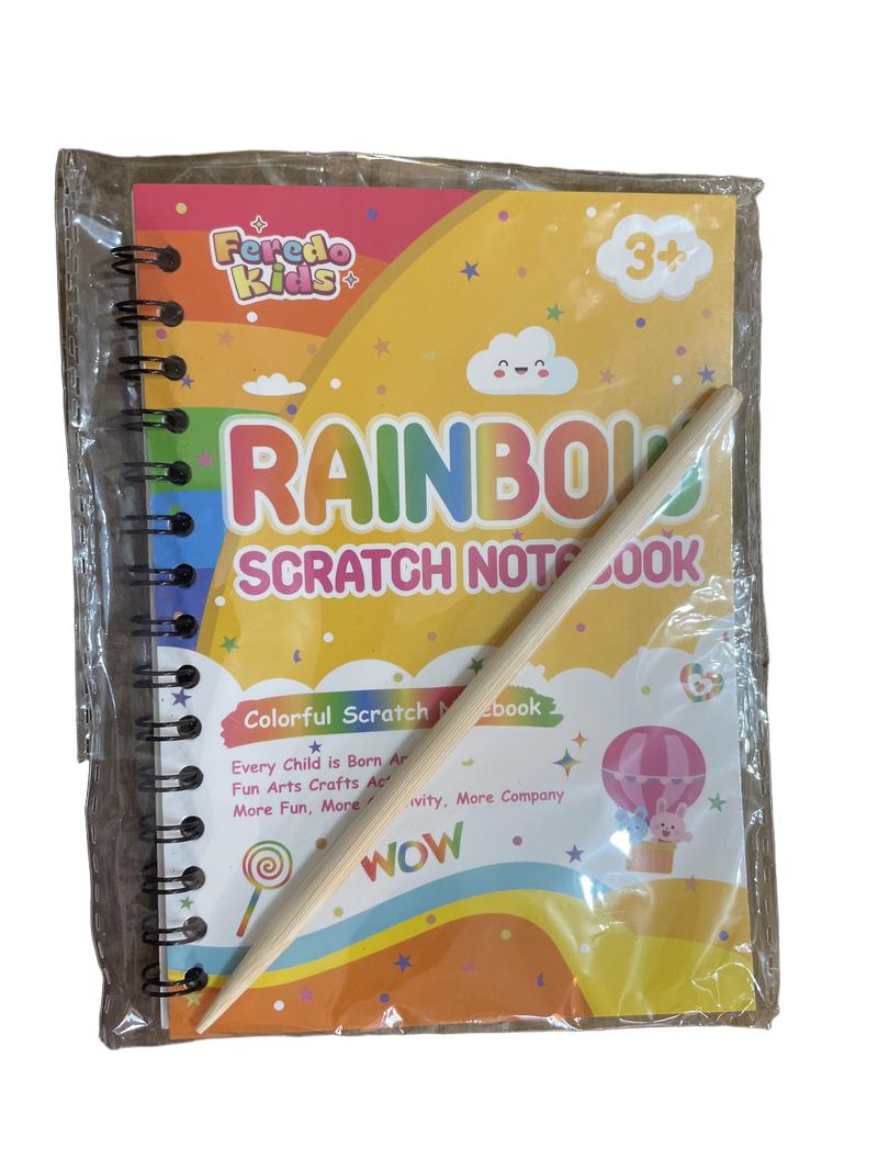 Preloved Toys - Rainbow Scratch Notebook. - Feredo Kids
