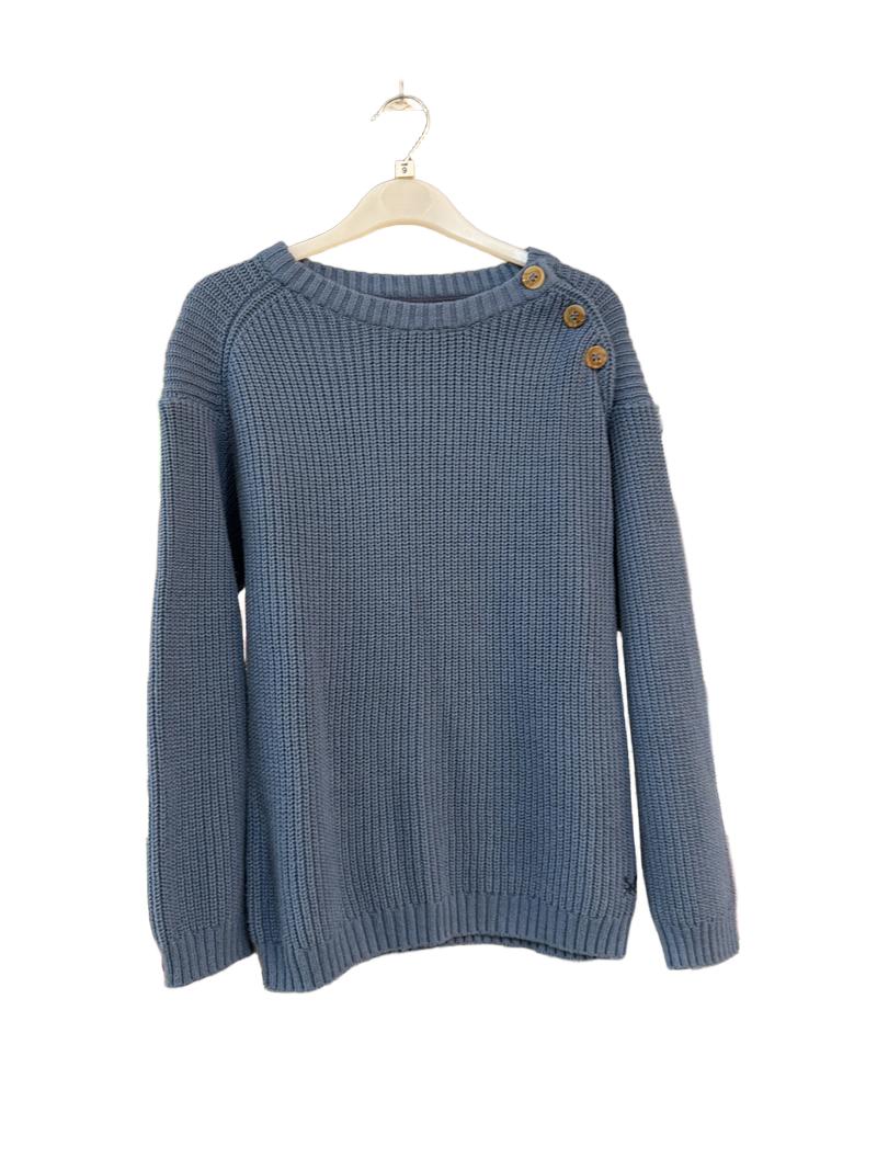 Preloved CCC Kids - Crew Clothing Company - Blue Knit Jumper (9-10y)