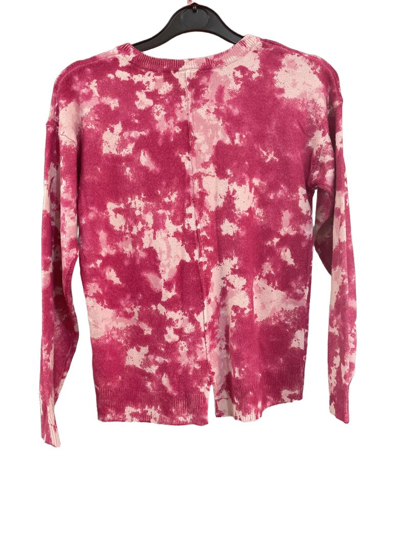 Preloved Next - Pink And White Pattern Knit Jumper. (10y, 10-11y)