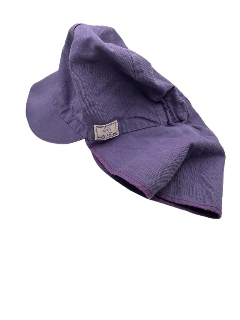 Preloved Pickapooh - Purple Sun Hat With Neck Protection, 56 (10-11y, 11-12y) - Accessories