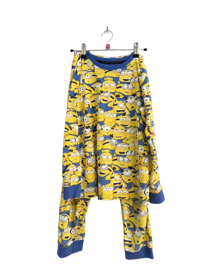 Preloved Marks & Spencer - Yellow Blue Minion Long-sleeved Pyjama Set (10-11y)