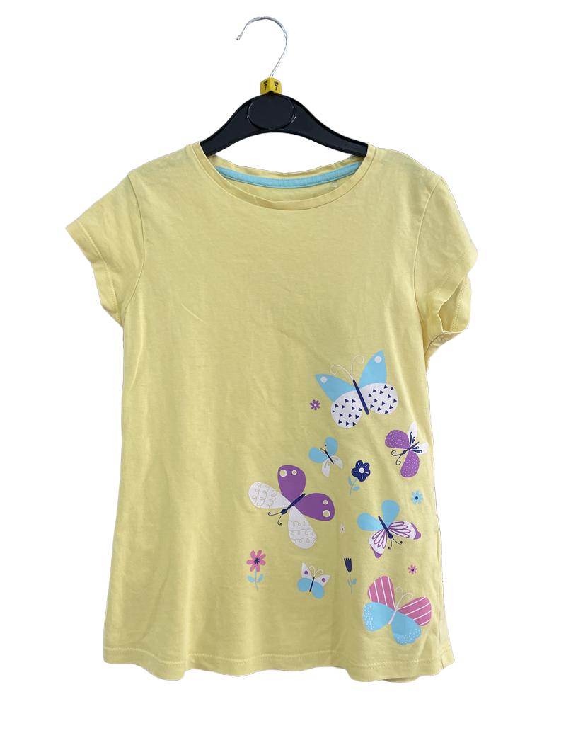 Preloved Mountain Warehouse - Yellow Butterfly T Shirt (7-8y)