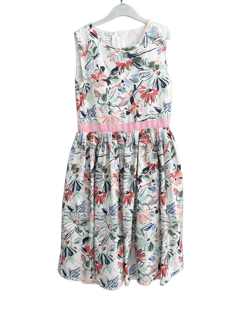 Preloved John Lewis - Multicolour Floral Print Sleeveless Dress (11-12y)