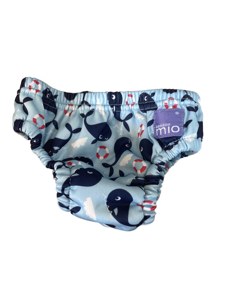 Preloved Bambino Mio - Blue Whale Swim Nappy, 5-7 Kg (0-6m)