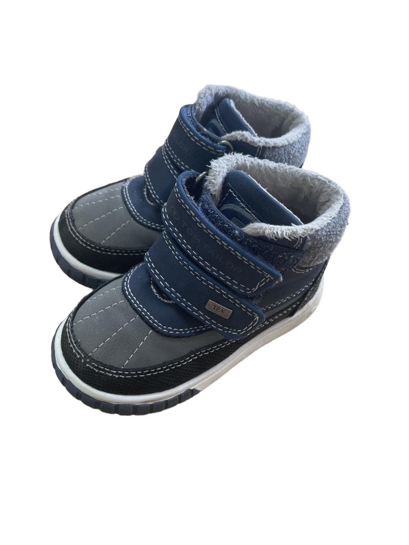Preloved Tom Tailor - Navy,Grey And Black Boots. Infant (4.5 UK)