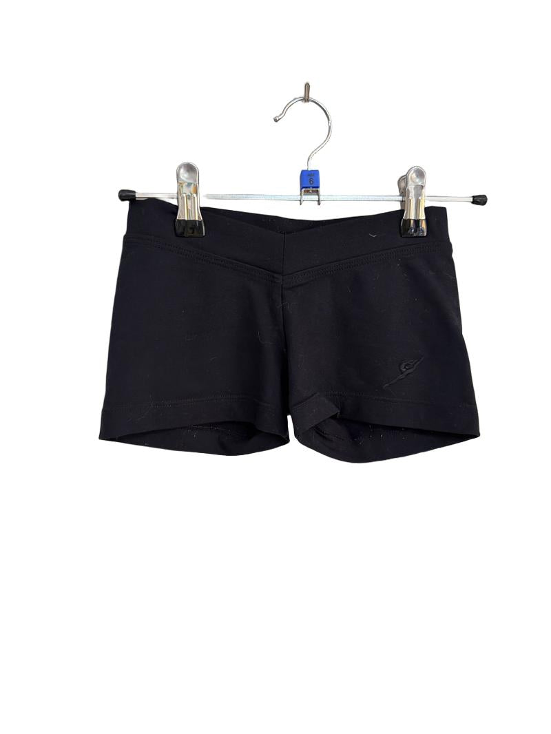 Preloved Energetiks - Black Gymnastics Dance Shorts (6-7y)