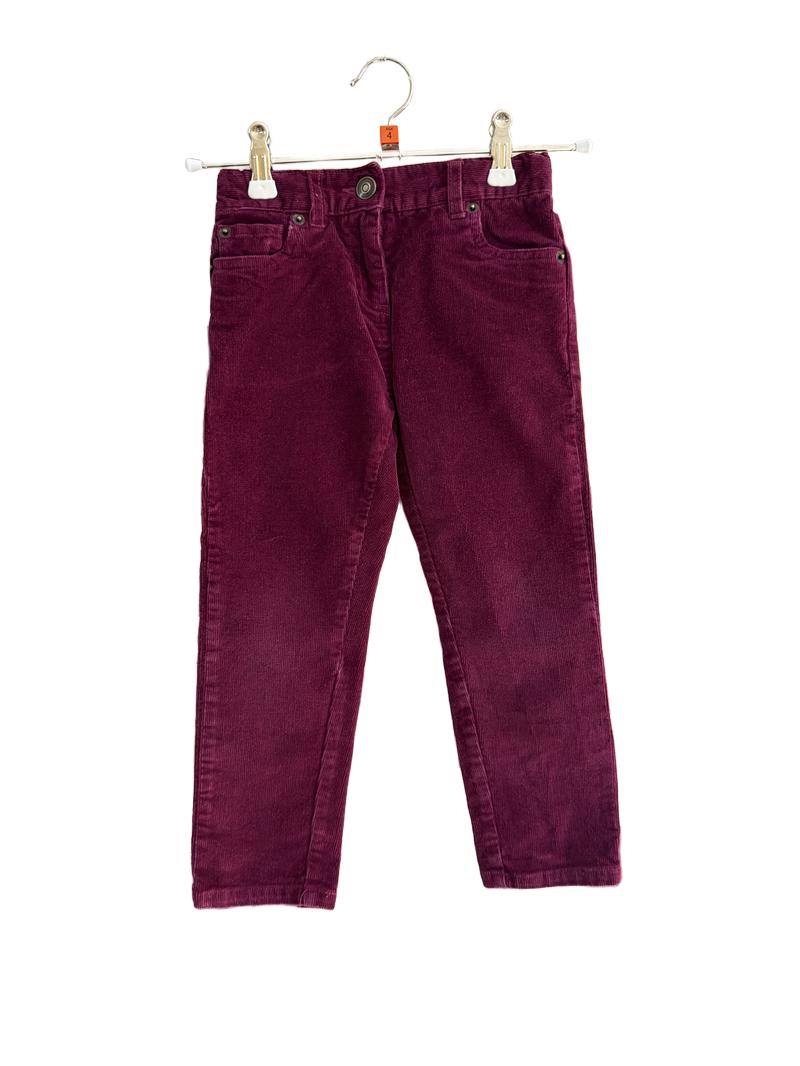 Preloved John Lewis - Magenta Corduroy Trousers (4-5y)