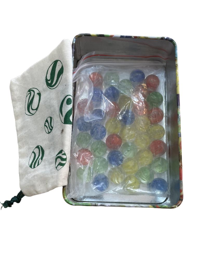 Preloved Toys - Tin Of Marbles. - Tobar