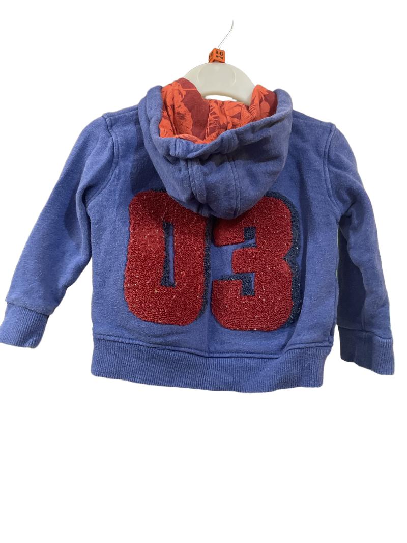 Preloved Marks & Spencer - Blue Jacket With 03 On Back (9-12m)