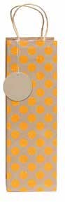 Neon Kraft Glitter Dots Gift Bags Spring Easter Mother's Day