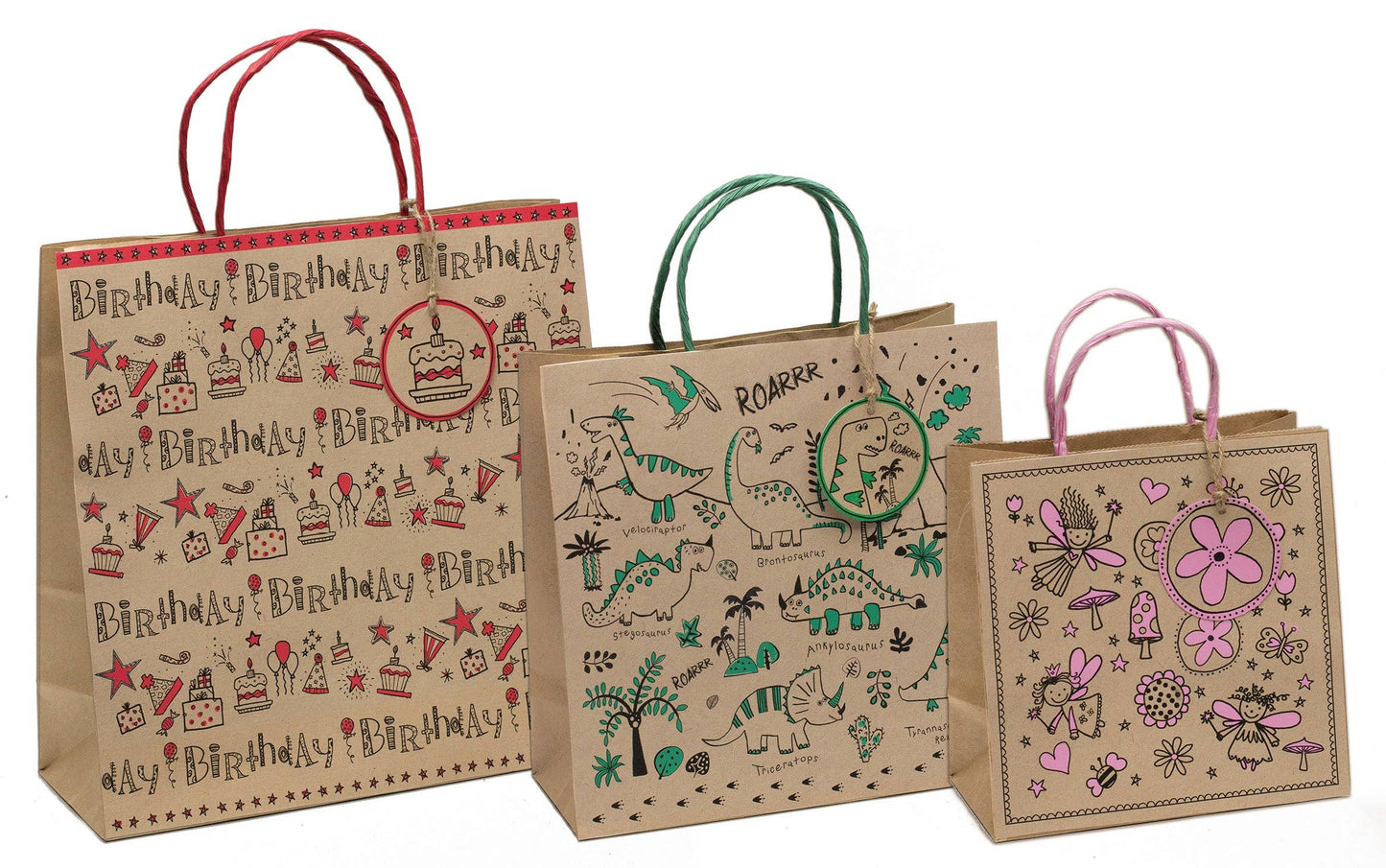 Eco-friendly FSC™ Sustainably Sourced Doodles Gift Bags