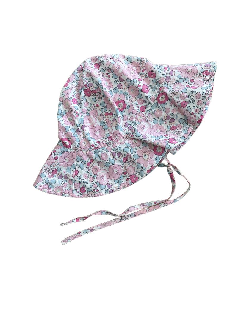 Preloved Lily Rose - Pink Flower Print Sun Hat (Large) - Accessories
