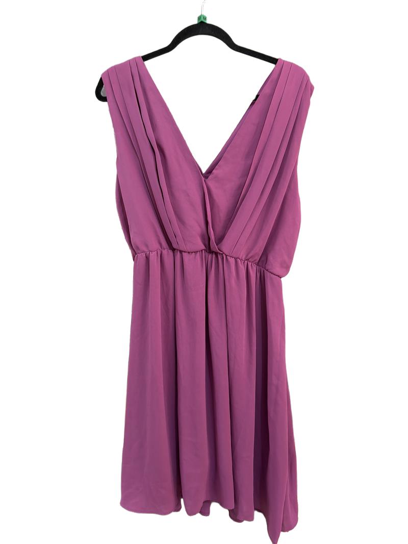 Preloved H&M Mama - Purple Maternity Nursing Sleeveless Plunge Dress (Medium)