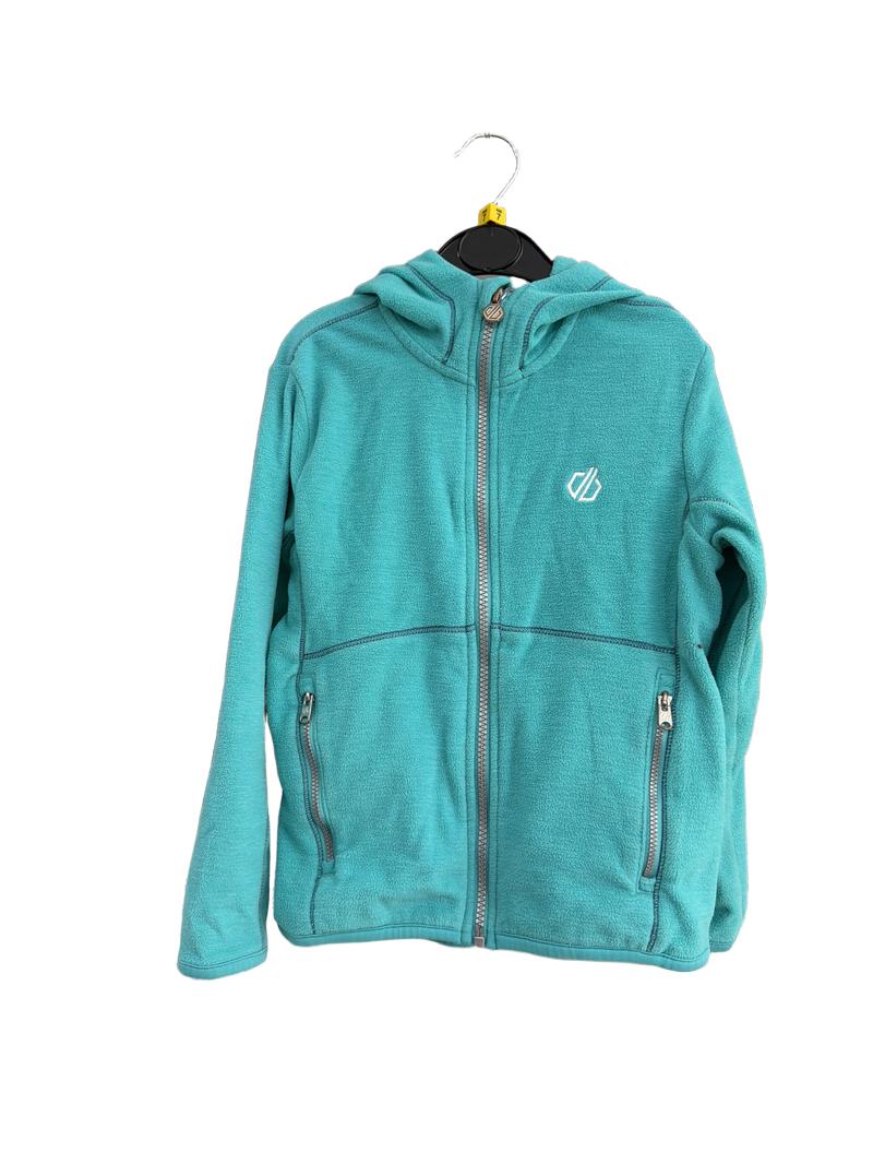 Preloved Dare 2b - Turquoise Full Zip Hooded Fleece Jacket. (7-8y)