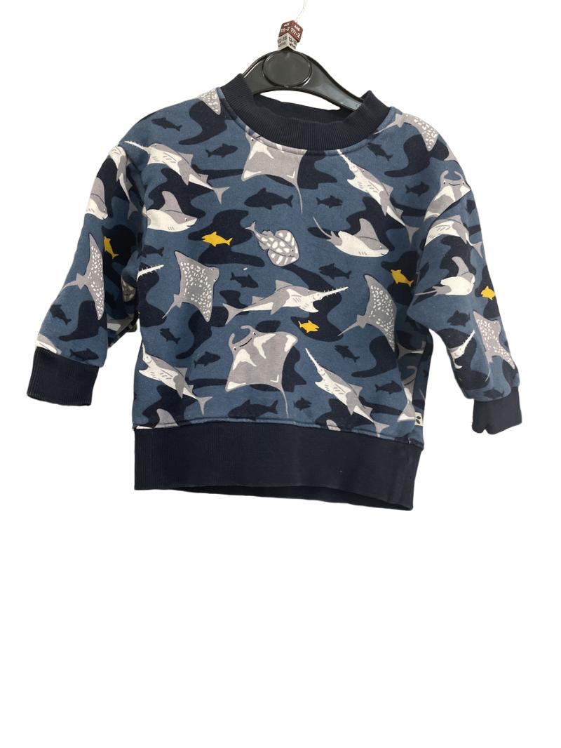 Preloved Frugi - Blue Rays And Shark Jumper. (1-2)