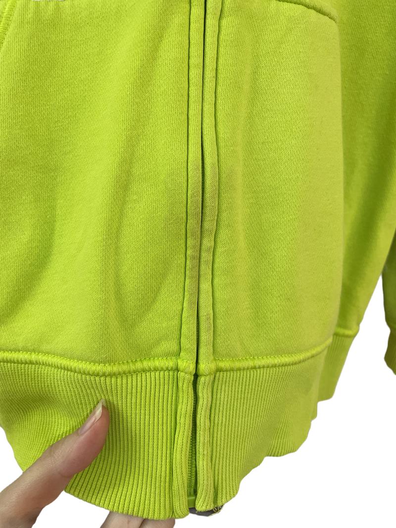 Preloved Under Armour - Neon Green Zip Hoodie, YLG (13-14y)