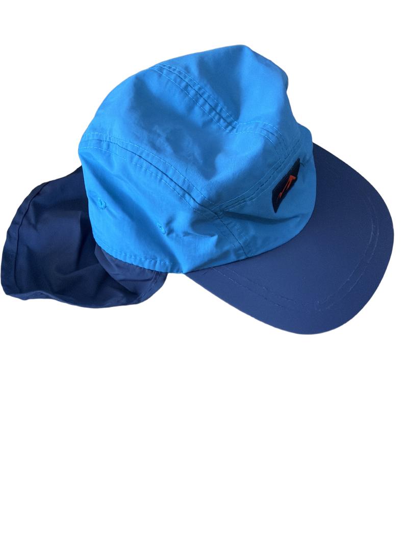 Preloved Mountain Warehouse - Blue Legionaire's Swim Cap With Dark Blue Brim (Large)