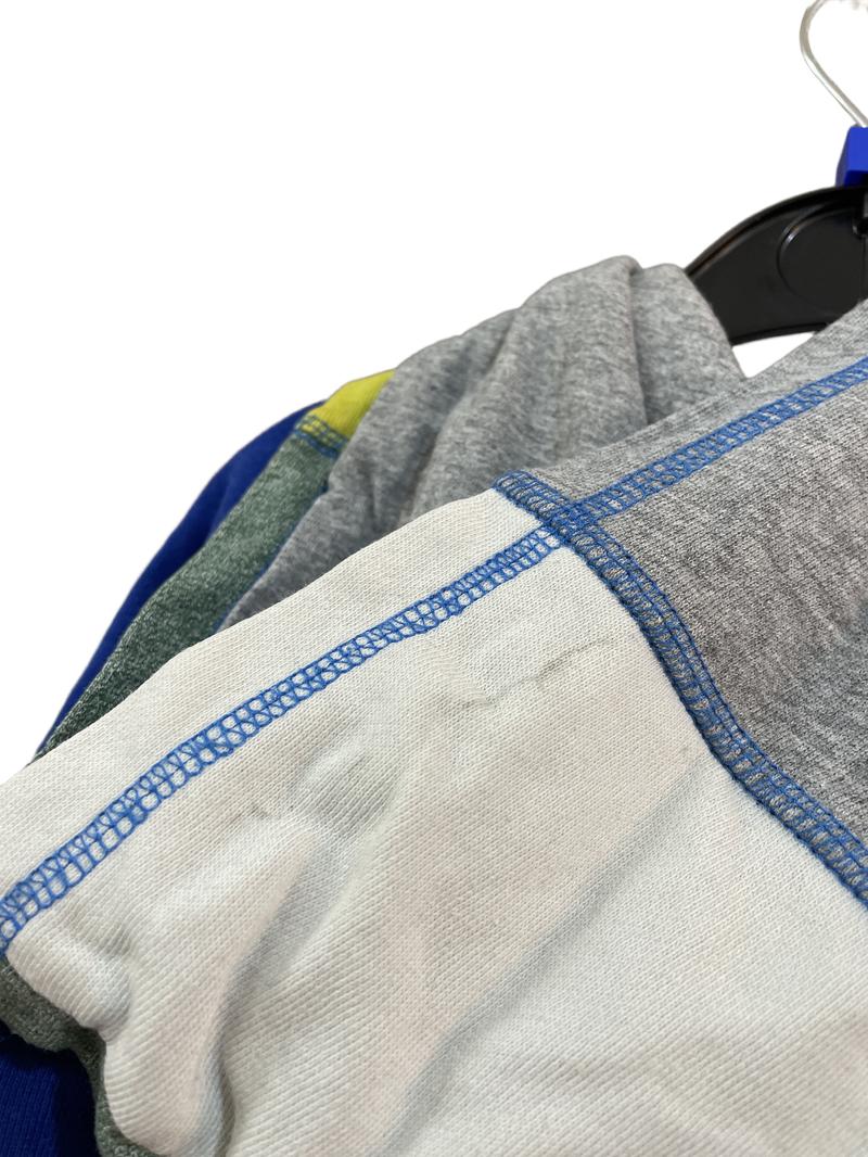 Preloved Mini Boden - Blue Gray Yellow Colour Block Zip Hoodie (6-7y)
