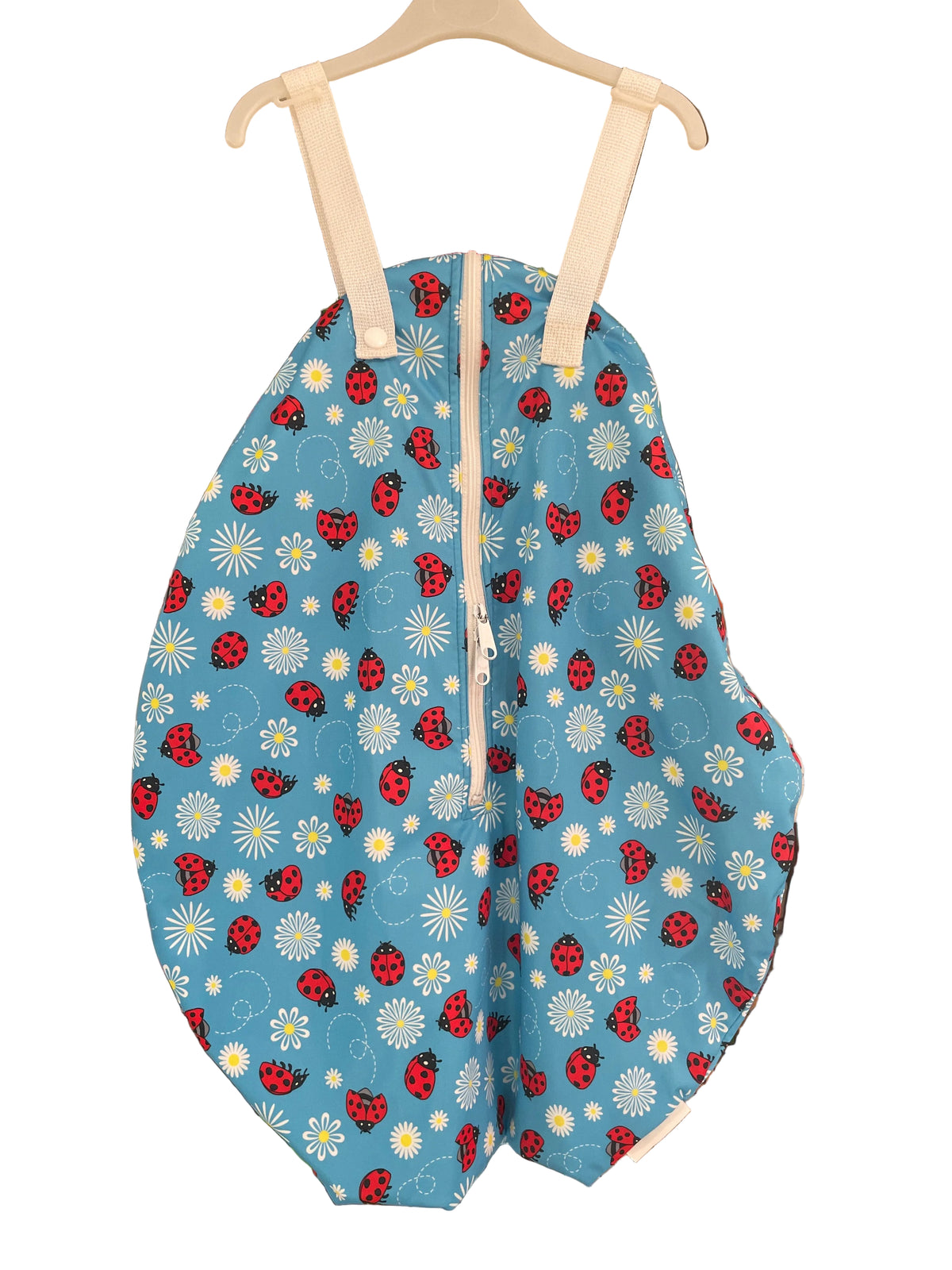 Preloved SmartBottoms - Accessories - Blue Ladybug Print Nappy Wet Bag