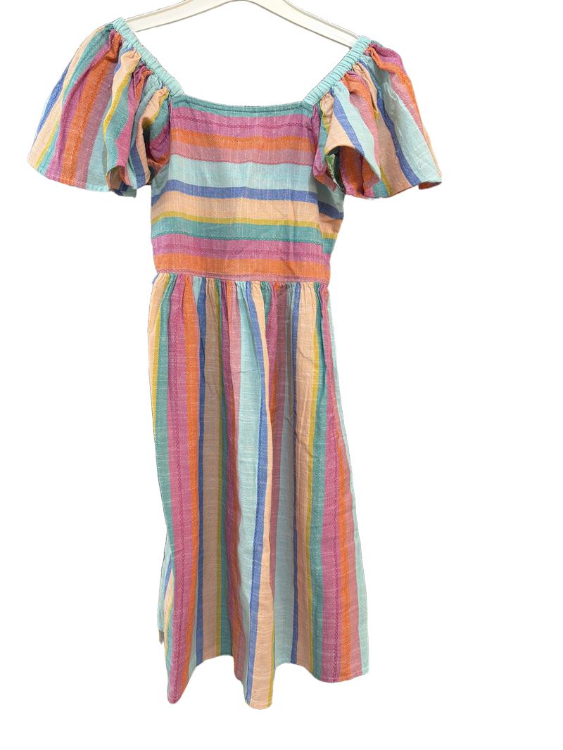 Preloved Next - Multicolour Stripe Cotton Sundress (10-11y)
