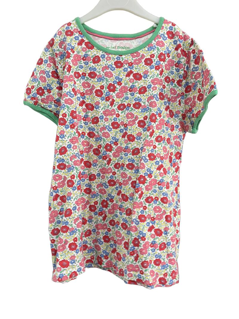 Preloved Mini Boden - Floral Short-sleeved Shirt (9-10y)