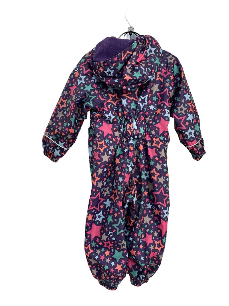 Preloved Mountain Warehouse - Purple Multicolour Star Waterproof Onesie (12-18m)